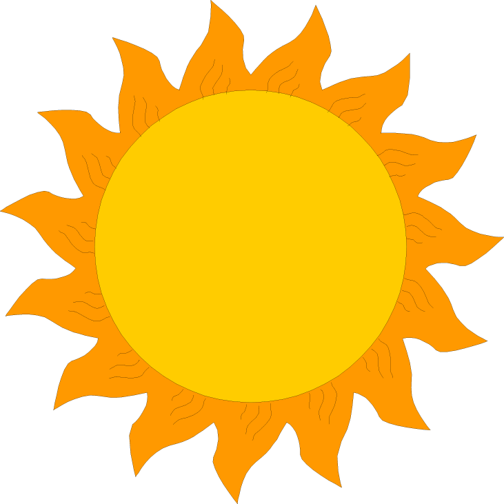 where are you going clipart sun