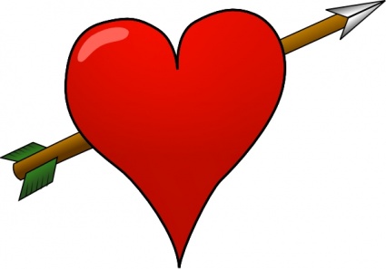 Download Heart-arrow clip art Vector Free