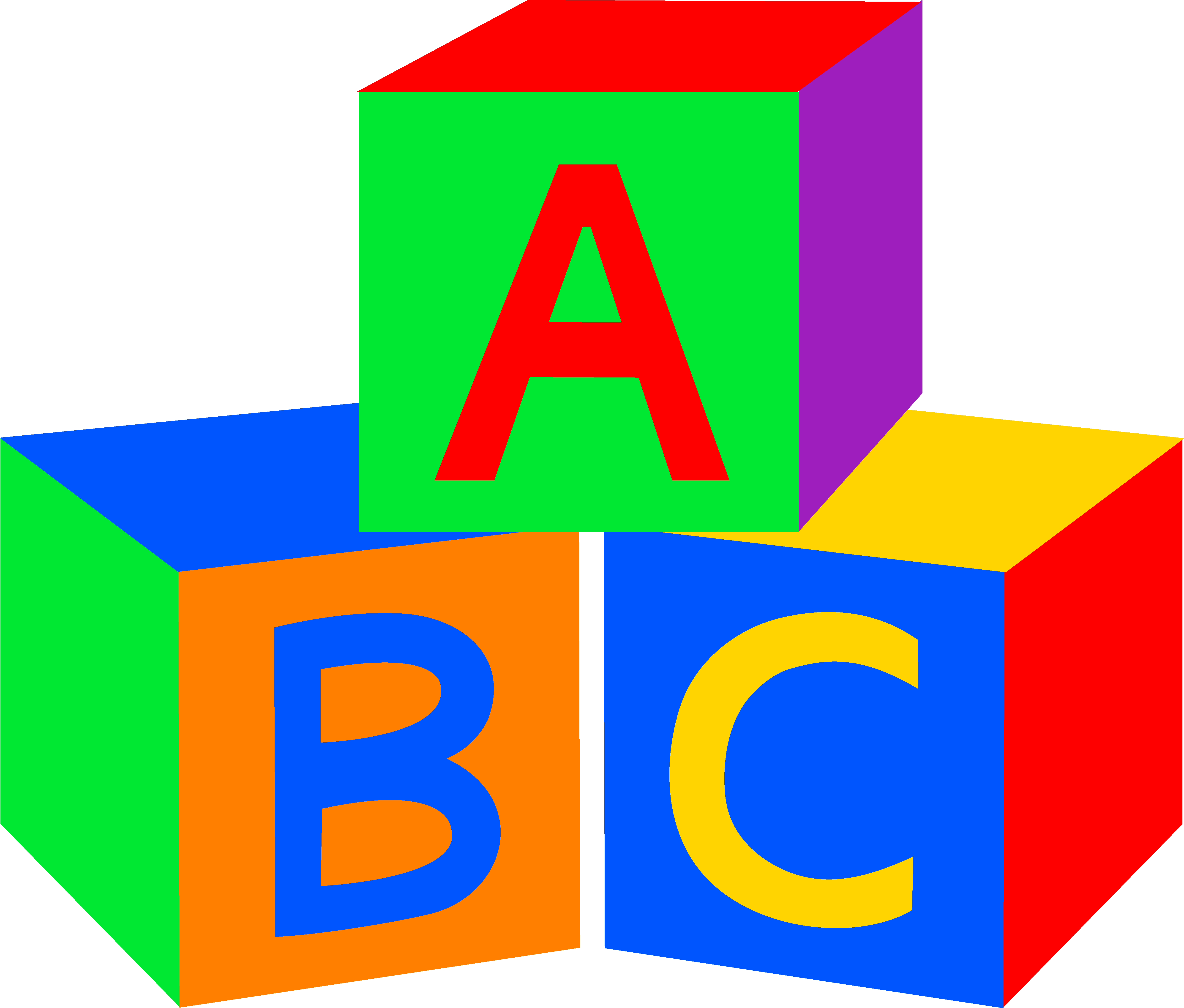 abc box letters clip art