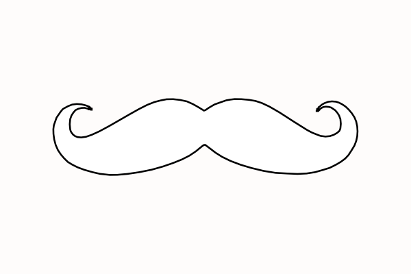 Mustache clip art - vector clip art online, royalty free  public 