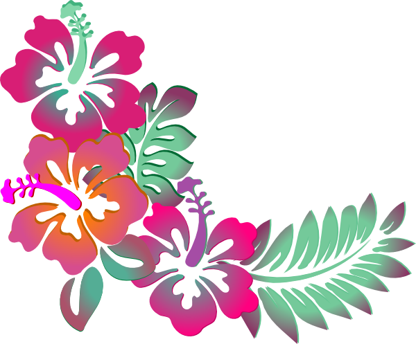 Hibiscus Corner Clip art - Flowers - Download vector clip art online