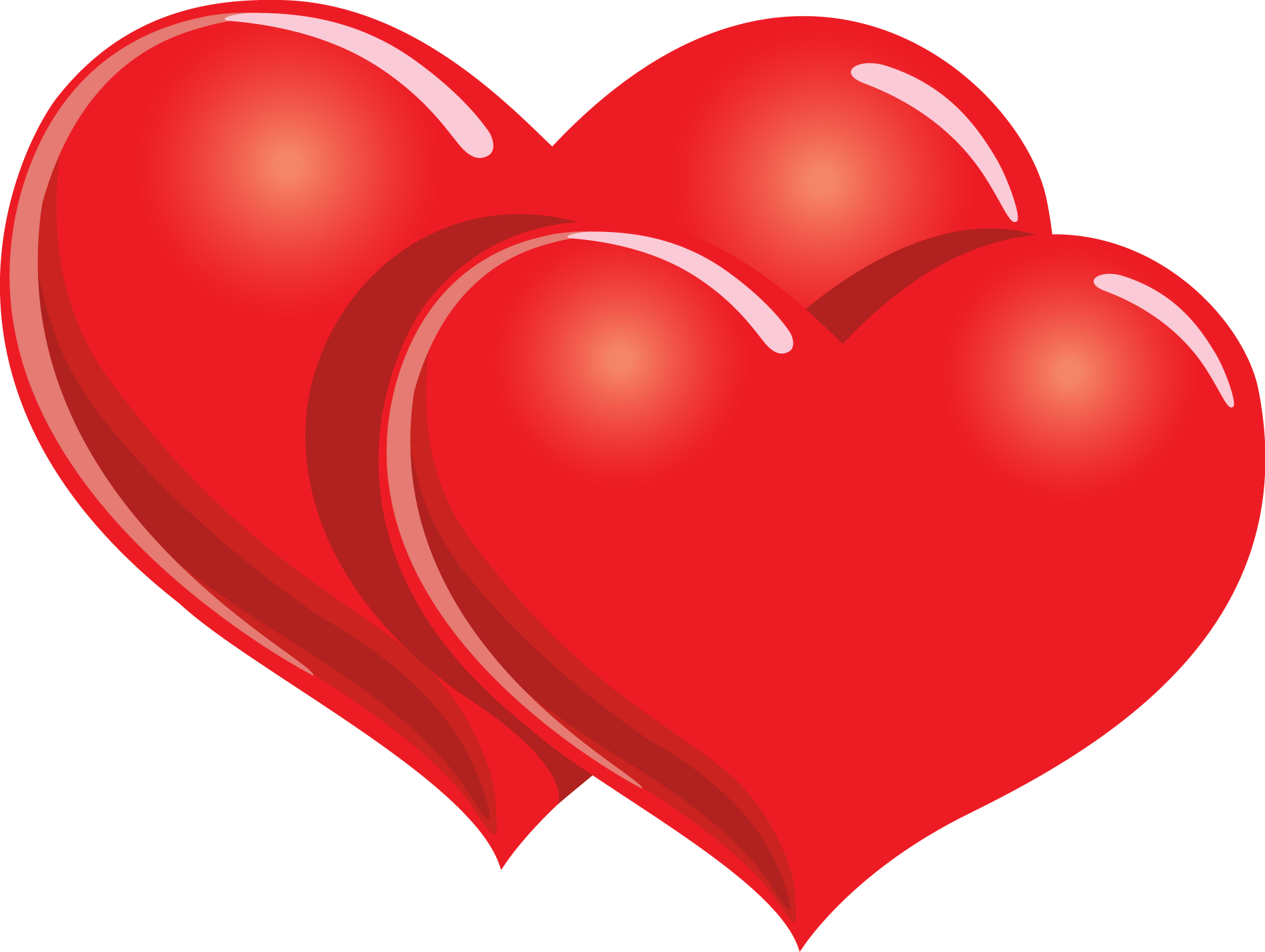 Two Hearts Clipart | Clipart library - Free Clipart Images