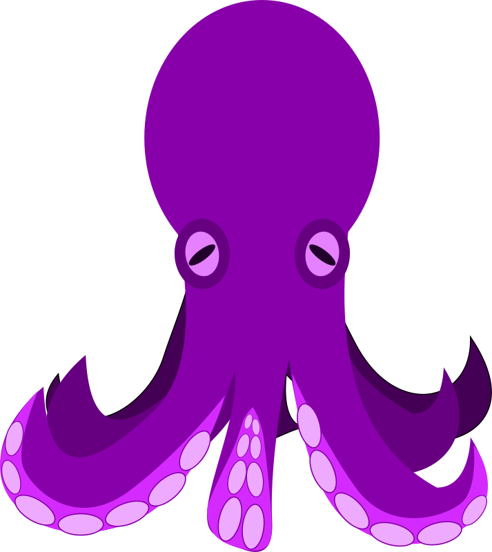 Octopus Cartoon Clip Art 
