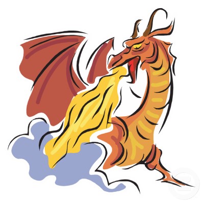 Pix For  How To Draw A Dragon Breathing Fire For Kids