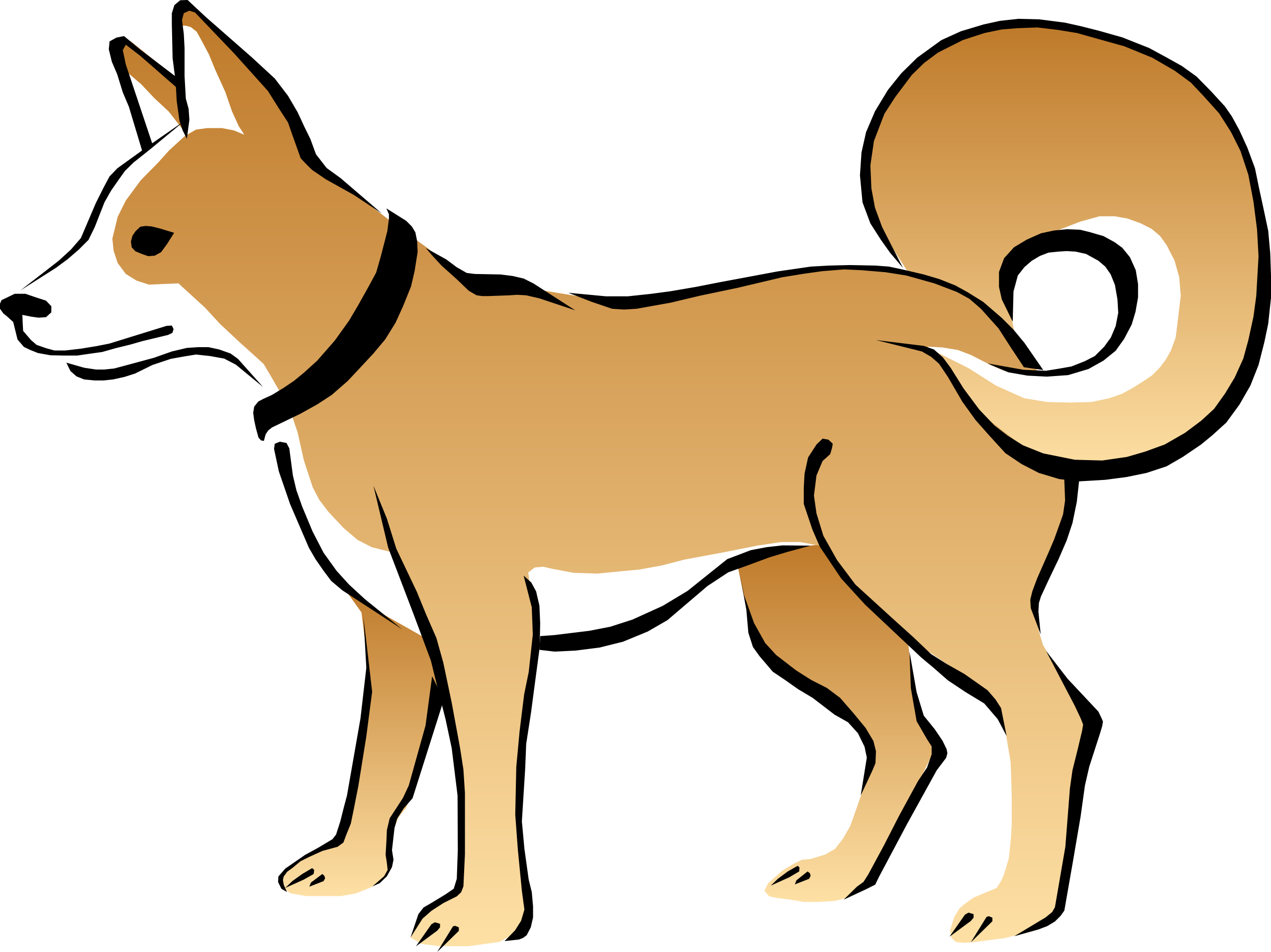 dog vector illustration download free