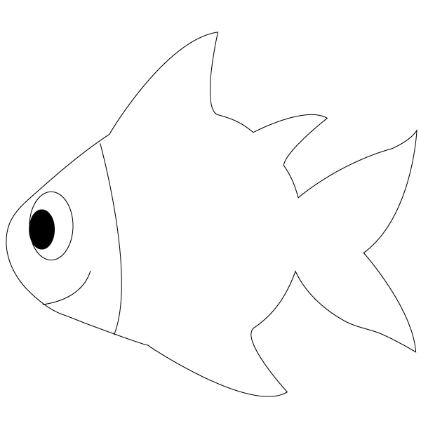 Featured image of post Simple Fish Drawing Outline Generally fish really looks very simple yet many people experience some difficulties while drawing a fish