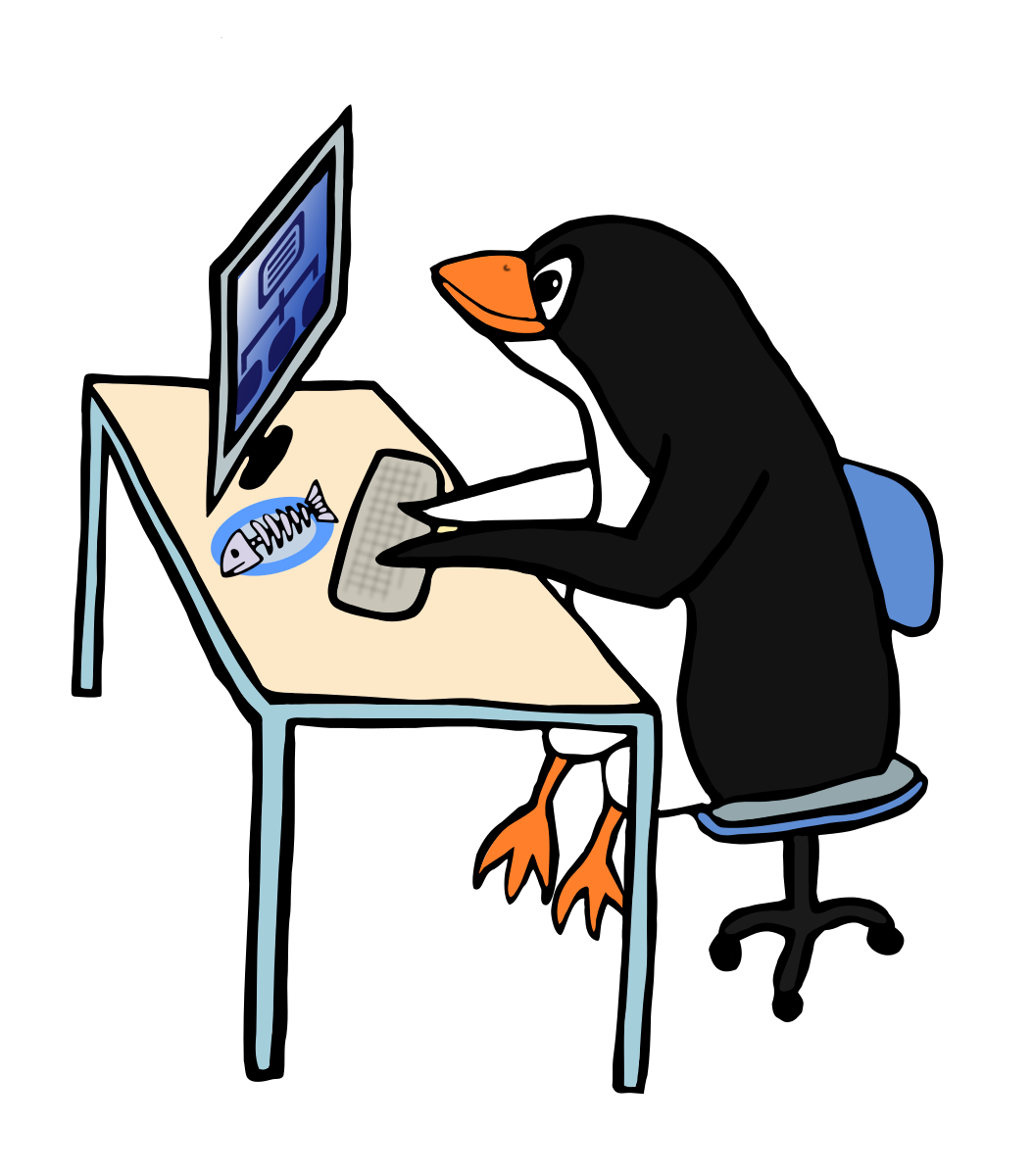 Penguin Admin Clipart by Moini : Bird Cliparts #2125- ClipartSE