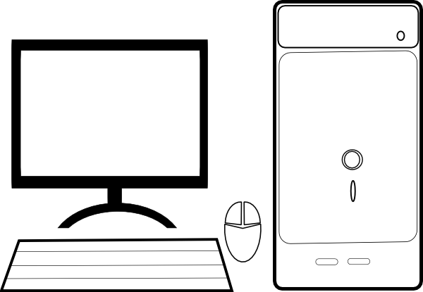 Computer Screen Clipart Black And White | Clipart library - Free 