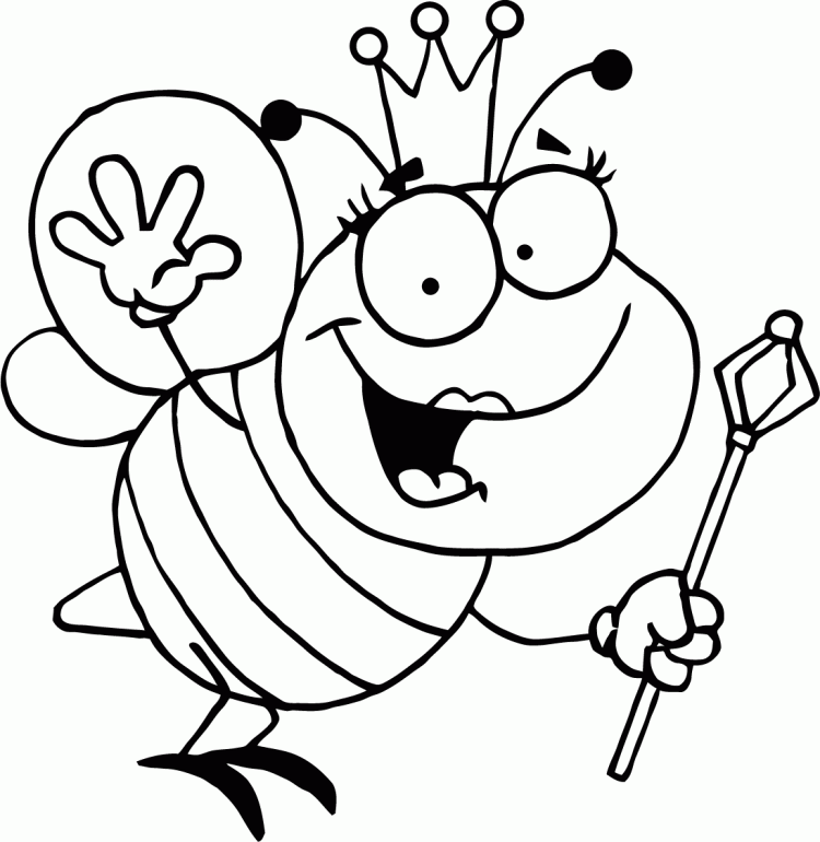 Queen Bee Coloring Pages | Online Coloring Pages