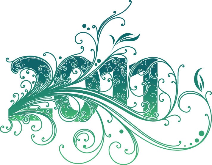 2011 New Year Swirl Design Vector Graphic | Free Vector Graphics 