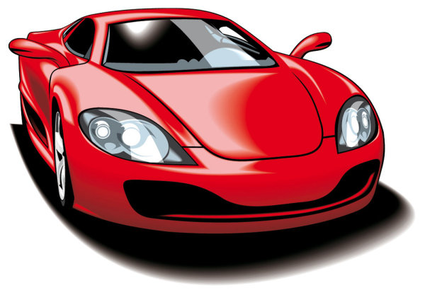 Fine sports car 05-- vector material Download Free Vector,