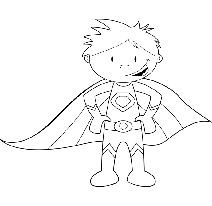 Superhero activities: FREE Color Your Hearts Out - Superhero 