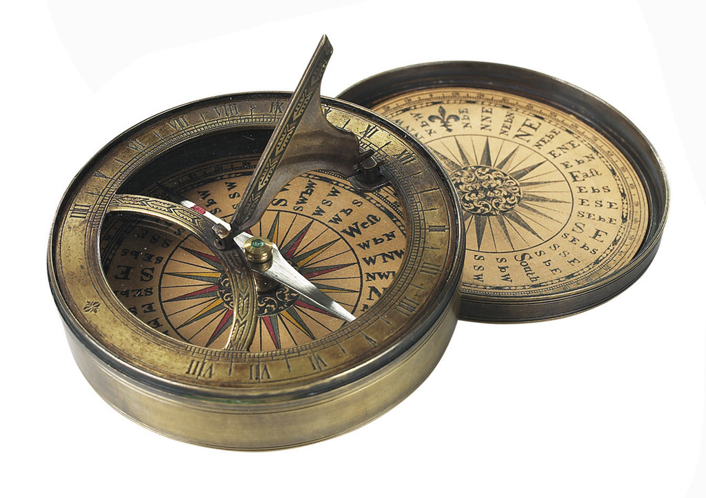 18th Century Reproduction Sundial/Compass | The Getty Store