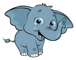 Cute Cartoon Elephant - Clipart library