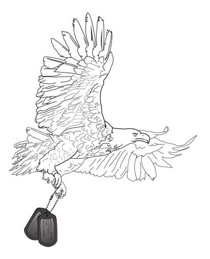 traditional eagle outline