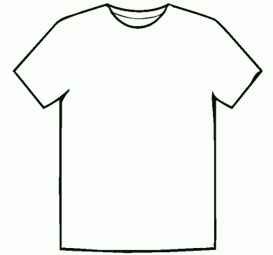 T-shirt printing template