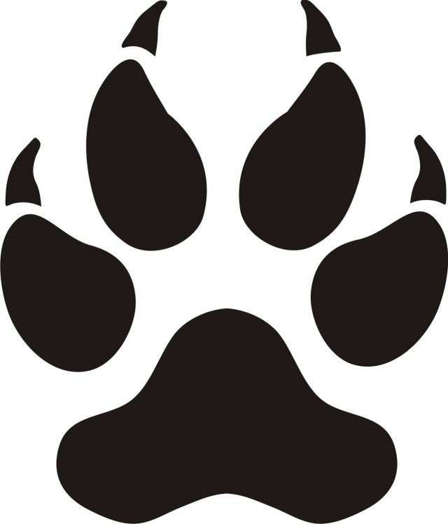 Panther Paw Prints Clip Art | Clipart library - Free Clipart Images