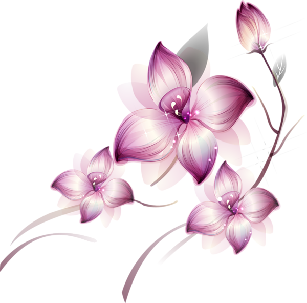 Clipart library: More Like Purple Flower Abstract PNG by HanaBell1