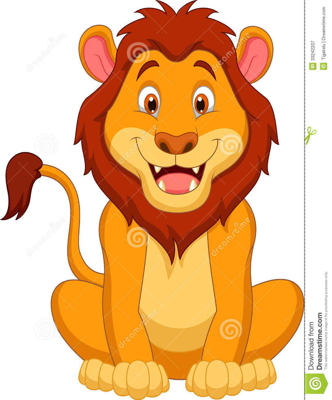 happy lion clipart - photo #17