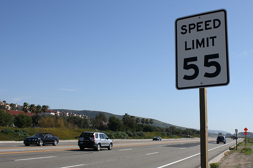 Signage 55 speed limit | Flickr - Photo Sharing!