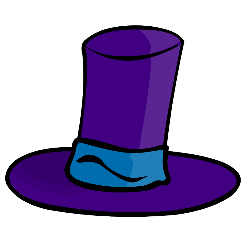 Purple Cartoon Top Hat Images  Pictures - Becuo