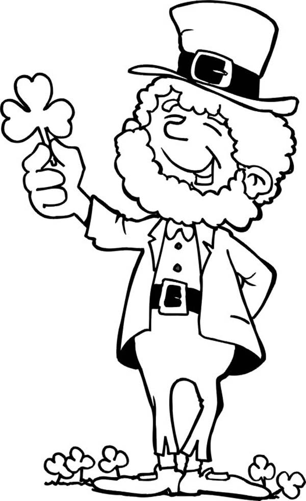 leprechaun st patricks day coloring pages Clip Art Library