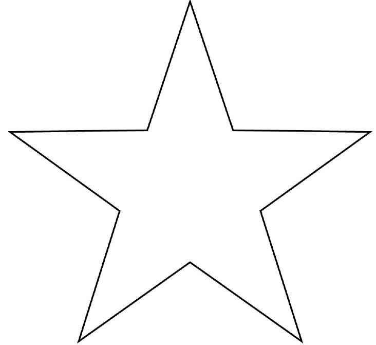 Star Cut Out Template Clashing Pride