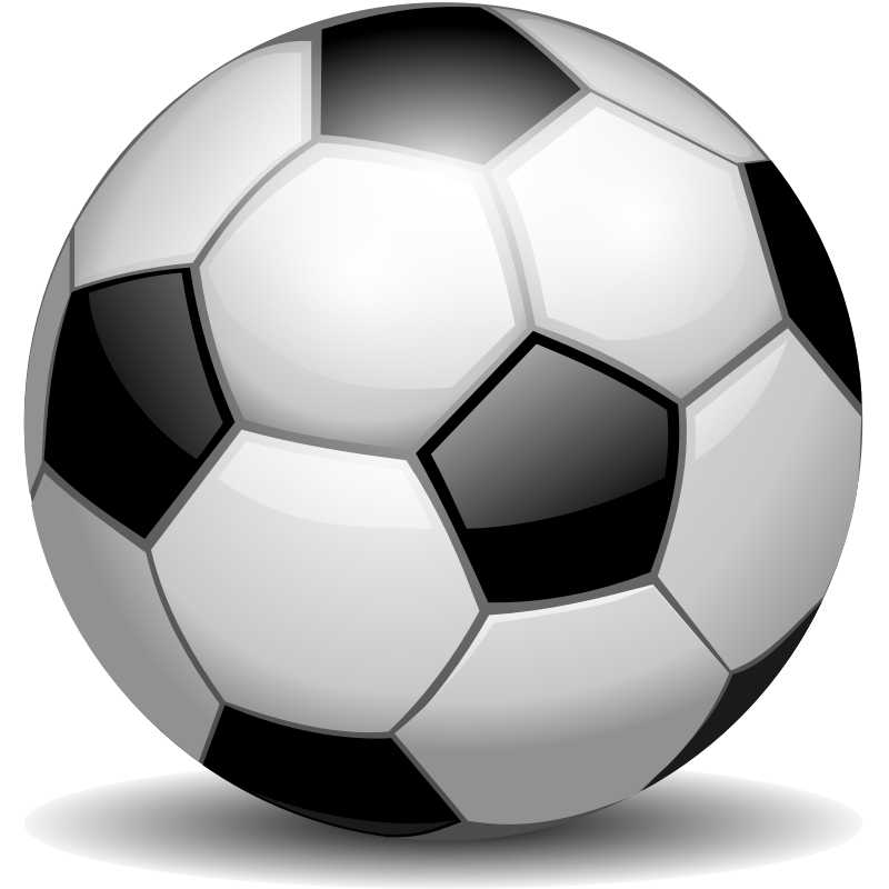 Clipart - footbal, futbolas, futbolo kamuolys, kamuolys