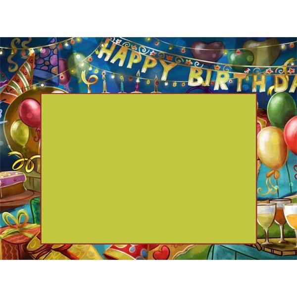 adult birthday borders