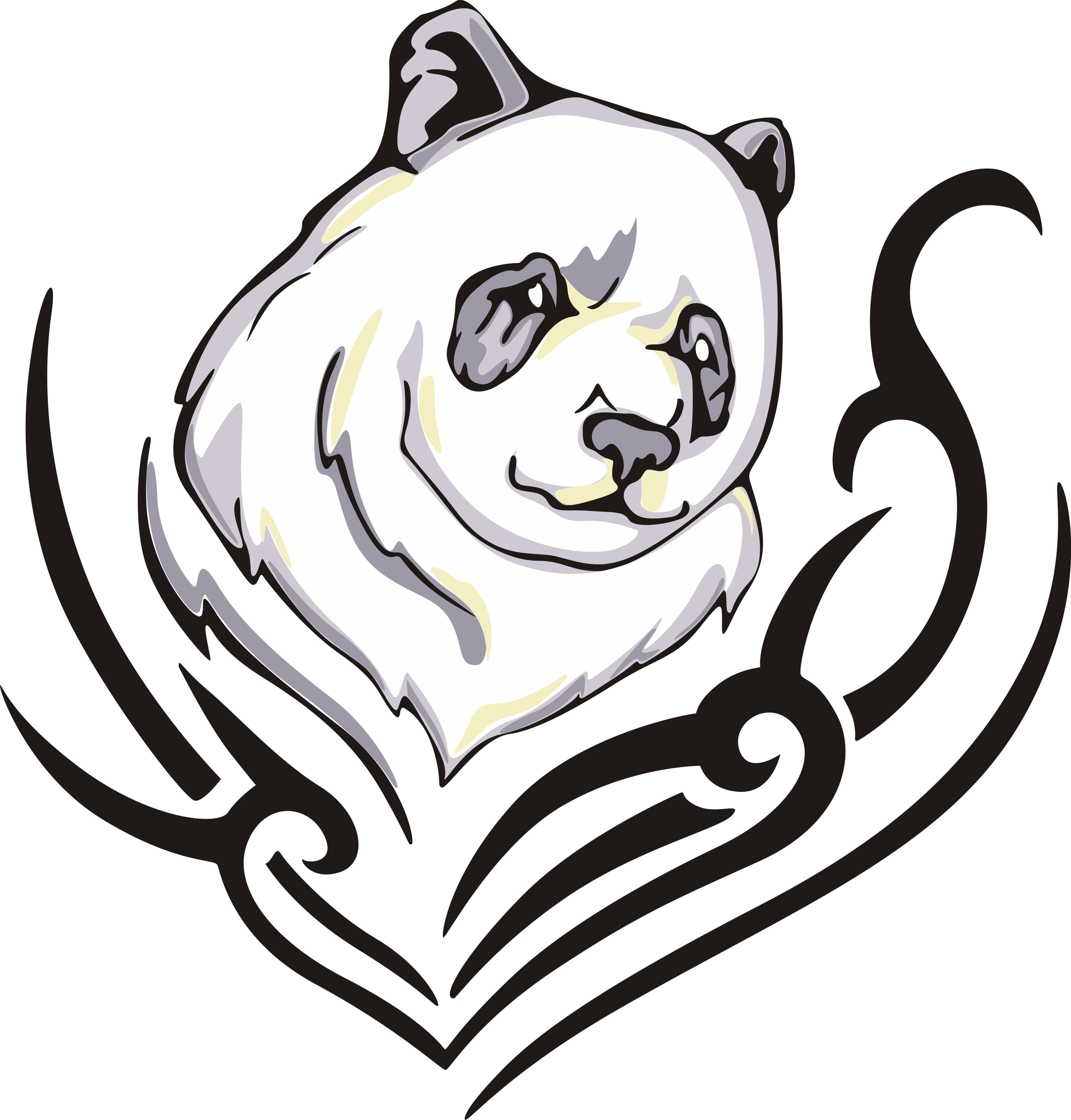 Free Tribal Panda Tattoo Download Free Clip Art Free Clip Art On