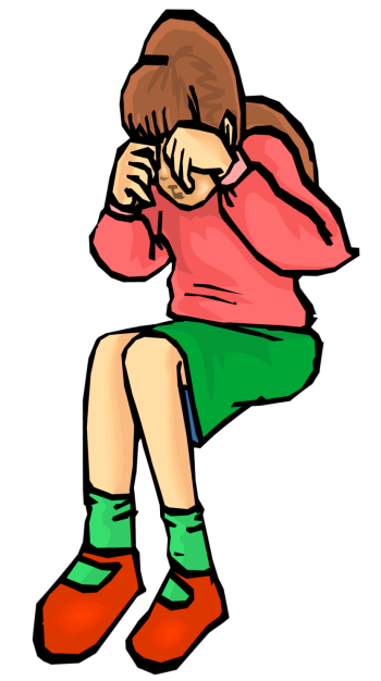 Cartoon Girl Crying - Clipart library