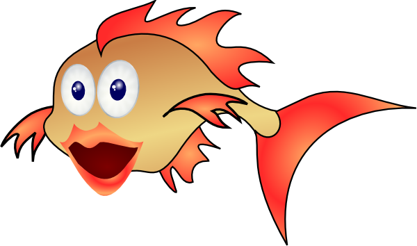 Gold Fish clip art - vector clip art online, royalty free  public 