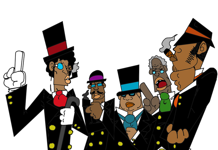 Meet the Five Angry Black Gentlemen by Baddash on Clipart library