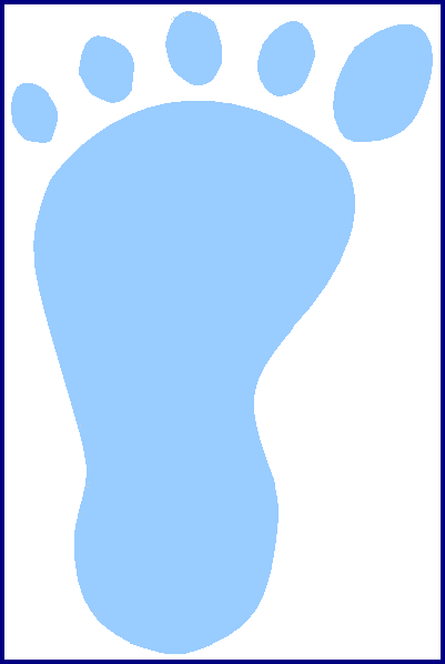 Free  Adorable Baby Shower Footprint Invitation!