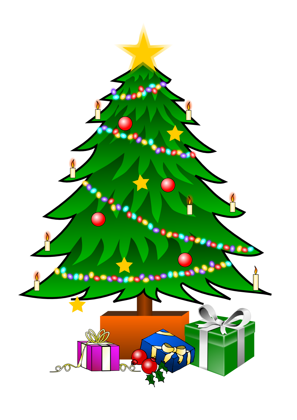 Christmas Tree Religious Clip Art Free Download | School Clipart