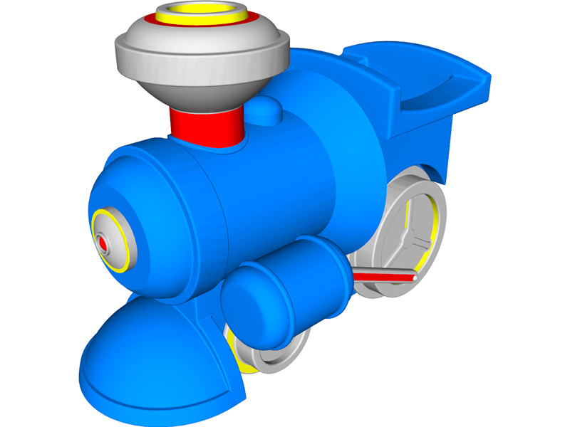 Train Toy 3D Model Download | 3D CAD Browser
