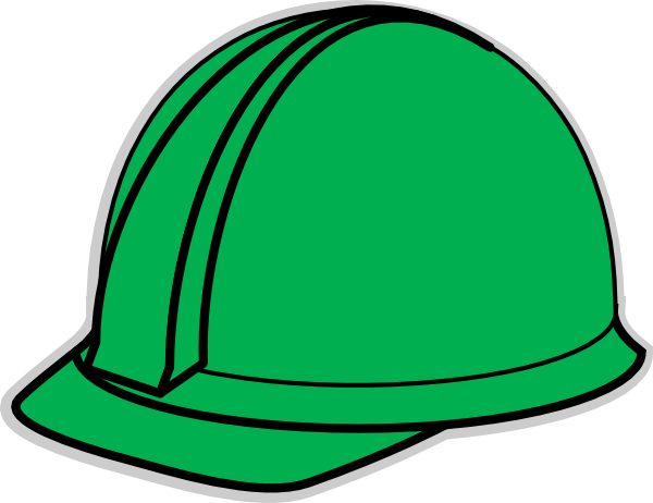 Green Hard Hat clip art - vector clip art online, royalty free 
