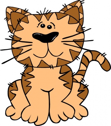 Cartoon Cat Sitting clip art - Download free Other vectors