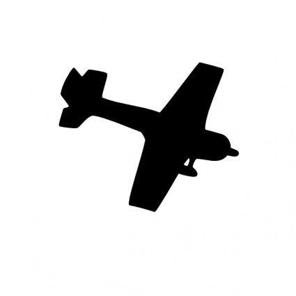 Silhouette Plane clip art - Download free Other vectors