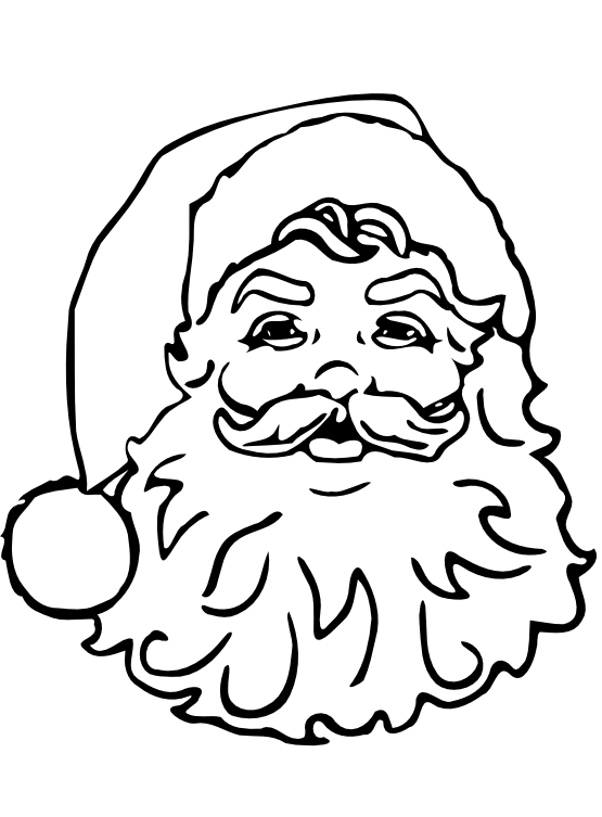 Black And White Pictures Of Santa Claus - Clipart library