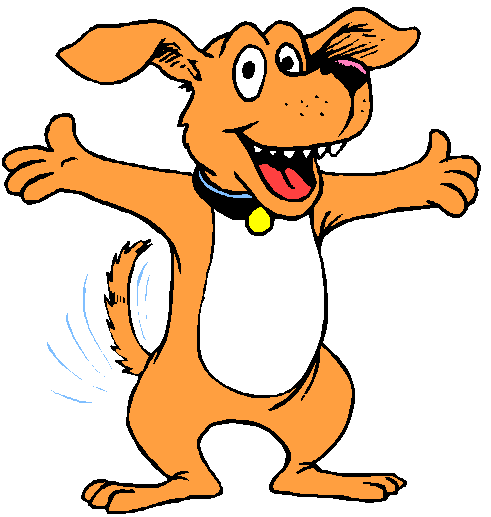 cartoon dog on tv - Clip Art Library