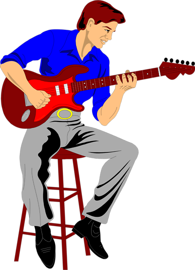 Pix For  Someone Playing Guitar Clipart