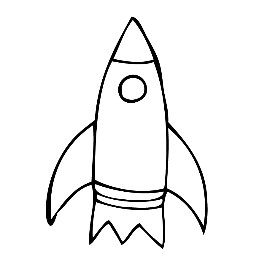 Free Rocket Ship Outline Download Free Rocket Ship Outline Png Images