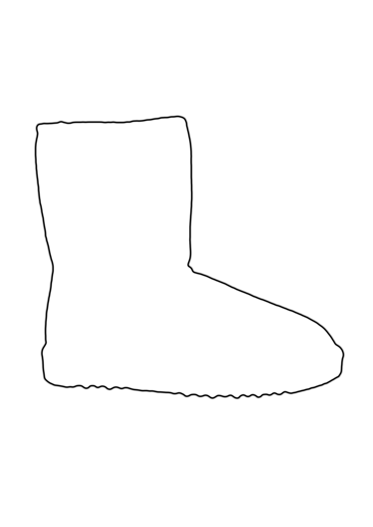 Free Shoe Outline Template, Download Free Clip Art, Free Clip Art on