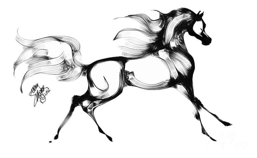 arabian horse clip art free - photo #45