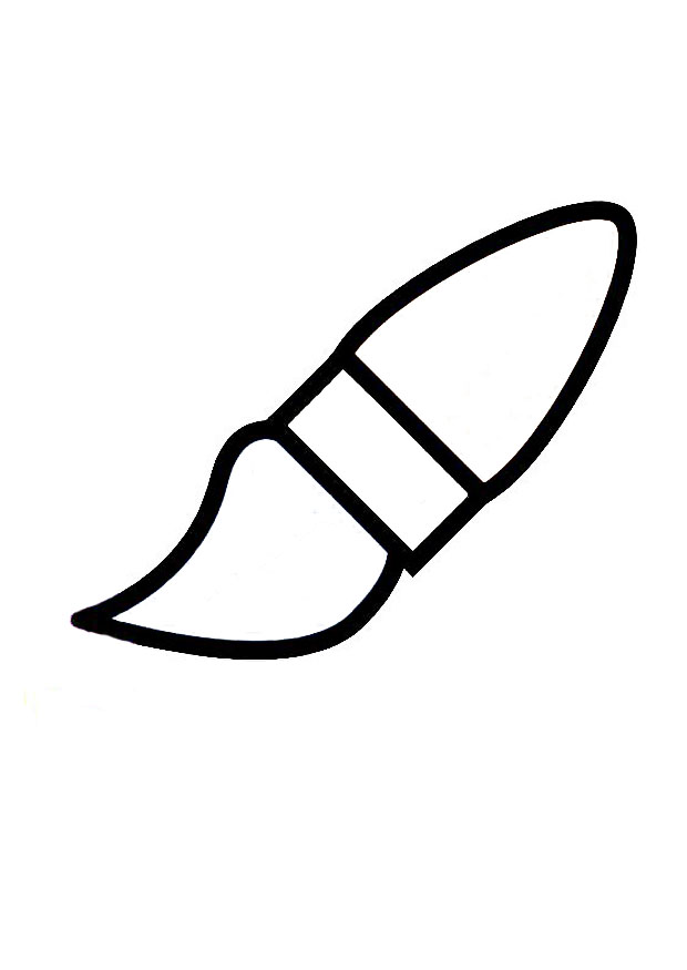 Coloring Pages Of Paint Brushes