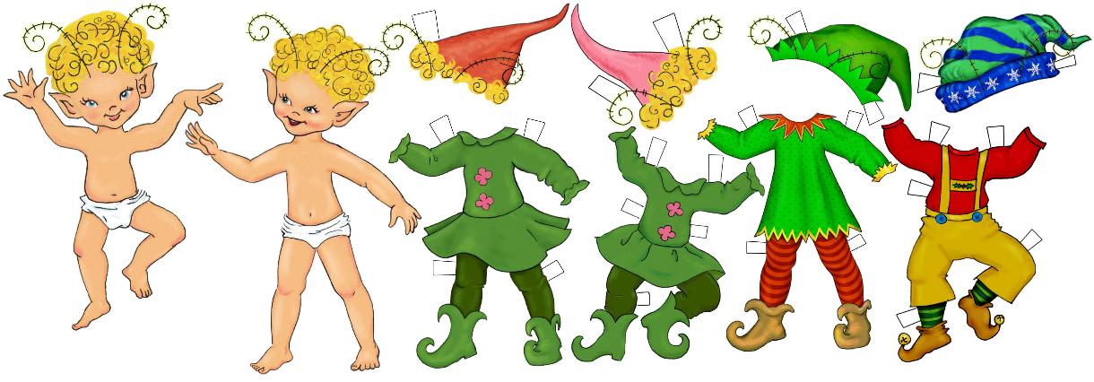 elves | Paper dolls and other paper toys