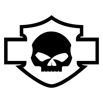 harley davidson outline with skull | Tattoos | Clipart library
