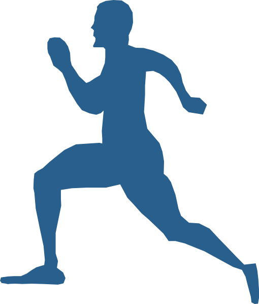 Running Man clip art - vector clip art online, royalty free 