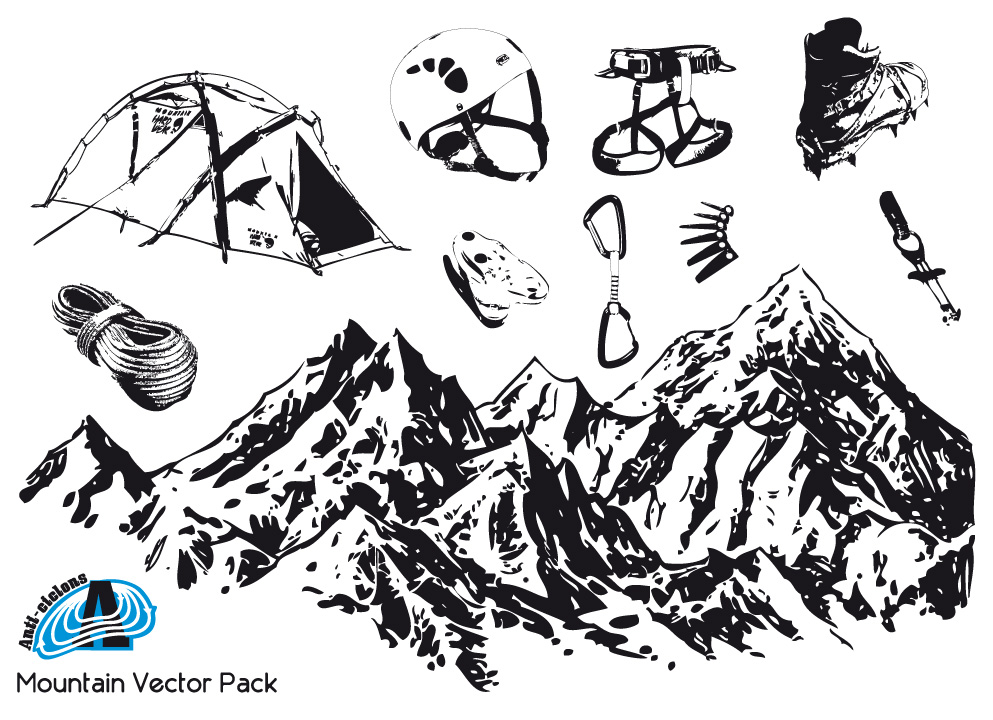 vector clip art mountain - photo #48